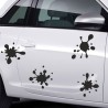 Aufkleber SET Auto Car Tattoo Style Seiten Tribal Dekor Pferd Gecko Power Blumen Ranke Fee Hexe Blumen Blüten Gecko Farbe Decal