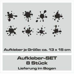 Aufkleber SET Auto Car Tattoo Style Seiten Tribal Dekor Pferd Gecko Power Blumen Ranke Fee Hexe Blumen Blüten Gecko Farbe Decal