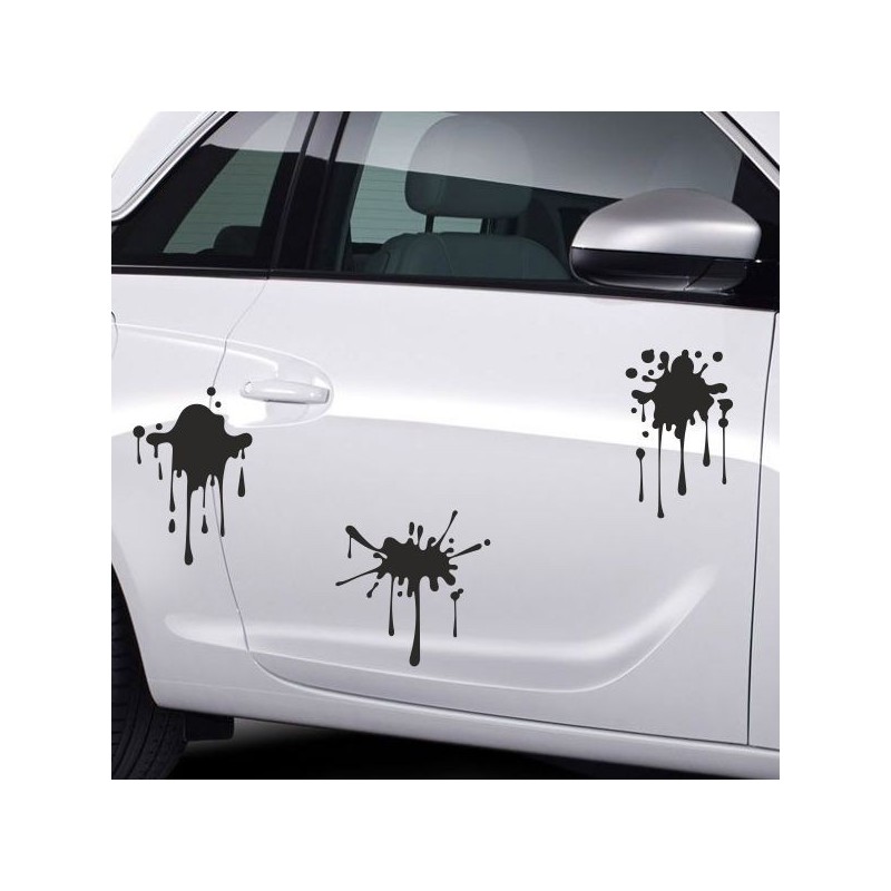 Aufkleber SET Auto Car Tattoo Style Seiten Tribal Dekor Pferd Gecko Power Blumen Ranke Fee Hexe Blumen Blüten Gecko Farbe Decal