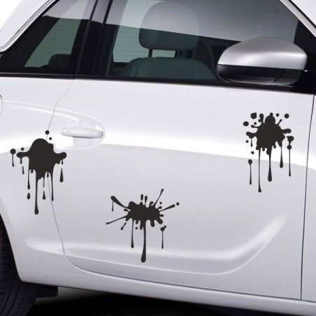 Aufkleber SET Auto Car Tattoo Style Seiten Tribal Dekor Pferd Gecko Power Blumen Ranke Fee Hexe Blumen Blüten Gecko Farbe Decal