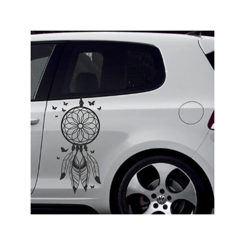 Aufkleber SET Auto Car Tattoo Style Seiten Tribal Dekor Pferd Gecko Power Blumen Ranke Fee Hexe Blumen Blüten Gecko Farbe Decal