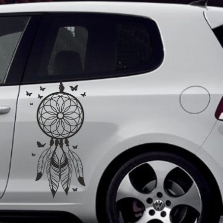 Aufkleber SET Auto Car Tattoo Style Seiten Tribal Dekor Pferd Gecko Power Blumen Ranke Fee Hexe Blumen Blüten Gecko Farbe Decal