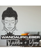 Wandaufkleber Buddha & Yoga