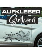 Aufkleber Einhorn