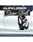 Aufkleber Sugar Skull