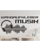 Wandaufkleber Musik